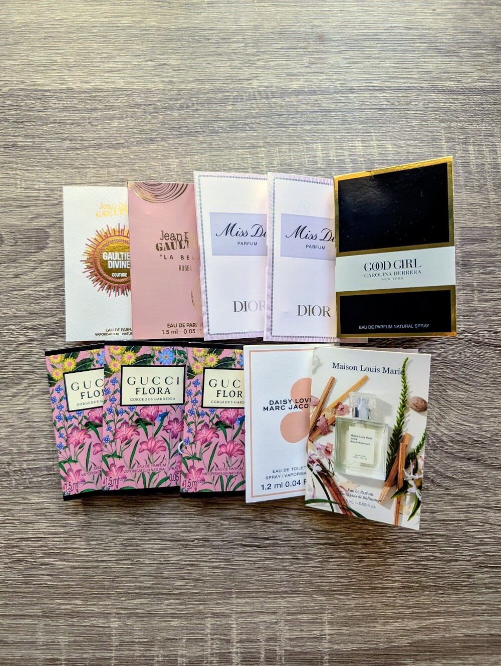 $1.49 SHIPPING! SALE! 10 DESIGNER FRAGRANCE SAMPLES DIOR GUCCI JEAN PAUL GAU..